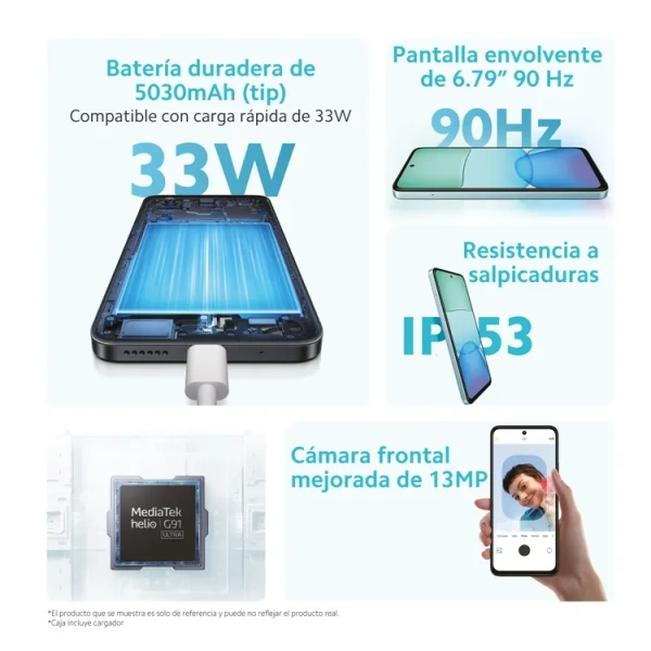 Celular REDMI 13 256GB 4G Azul - Imagen 2