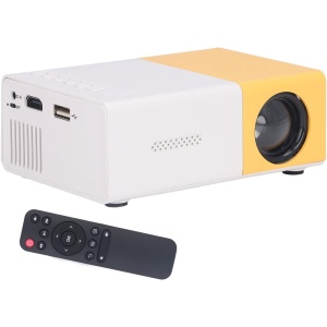 Mini proyector portátil, proyector de película digital, pantalla grande de 24 a 60 pulgadas, resolución de 1920 x 1080, interfaz múltiple, proyector