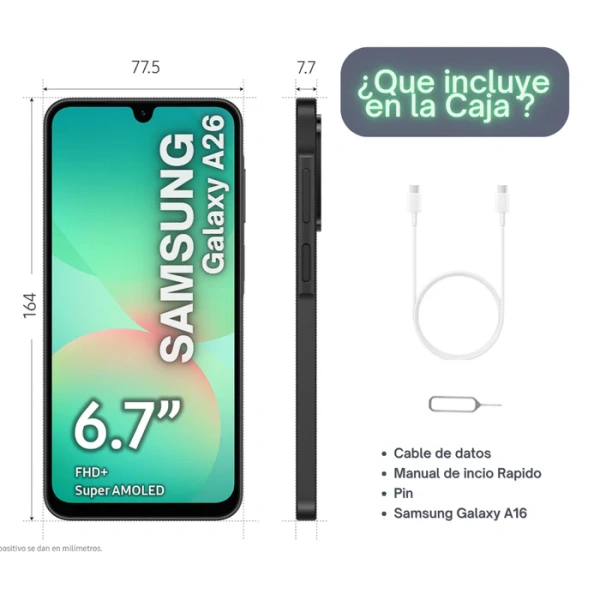 Samsung Galaxy A26 5G De 256GB/8GB RAM - Verde - Imagen 3