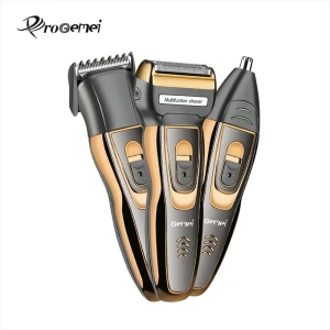 Maquina Afeitar Electrica Recargable 3 En 1 Geemy