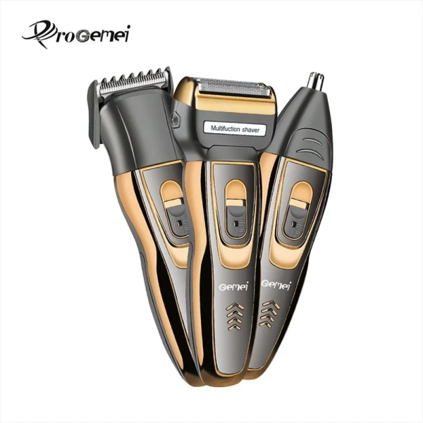 Maquina Afeitar Electrica Recargable 3 En 1 Geemy